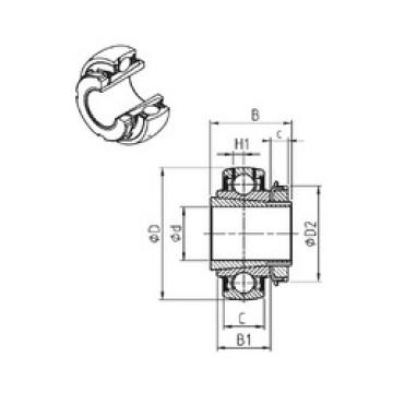 підшипник UK206+H SNR