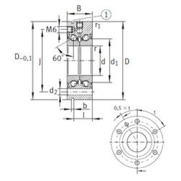 підшипник ZKLF50115-2Z INA