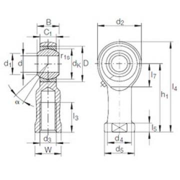 підшипник GIKFR 12 PB INA