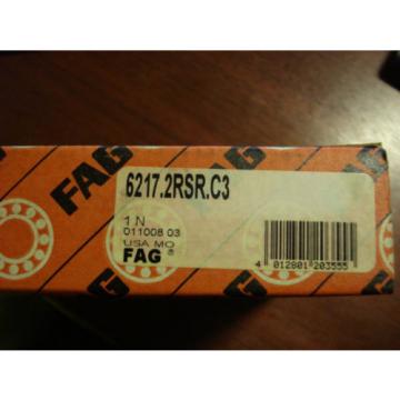 FAG Deep Groove Bearing, Sealed, 85mm x 150mm x 28mm, 6217.2RSR.C3, 4022eGE1