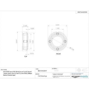 FAG NTN JAPAN BEARING FAG 320/28X Tapered Roller Bearing Cone and Cup Set, Standard