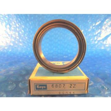 KOYO 6807 ZZ, Single Row Radial Bearing, (= 2Z, SKF, NSK, Fag)