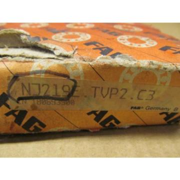 1 NIB FAG NJ219E.TVP2.C3 NJ219ETVP2C3 ROLLER BEARING OPEN 95MM X 170MM X 32MM