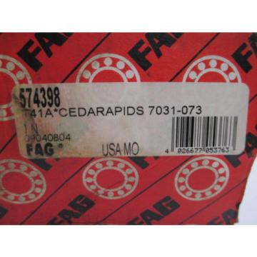 FAG 574398 T41A 7031-073 ROLLER BEARING MANUFACTURING CONSTRUCTION NEW