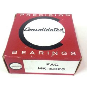 CONSOLIDATED PRECISION NTN JAPAN BEARING, FAG HK-5025, NEW IN BOX