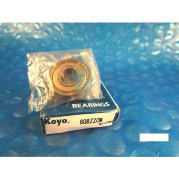 KOYO 608 ZZ CM, 2Z,Single Row Radial Bearing(Timken 38, SKF, NTN, FAG 2ZR,NSK)