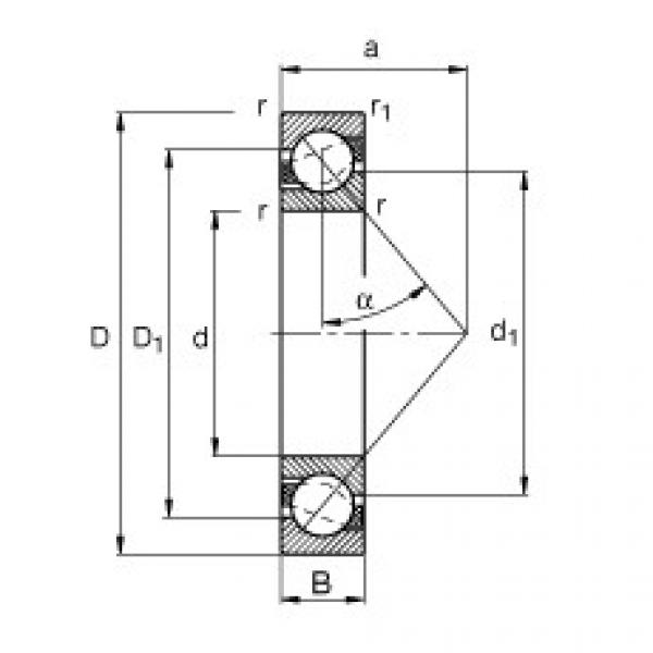 підшипник 71808-B-TVH FAG #1 image