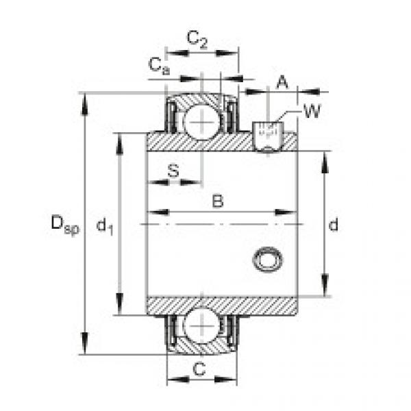 підшипник UC208-24 FAG #1 image