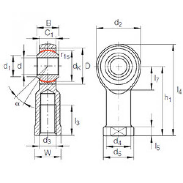 підшипник GIKR 20 PW INA #1 image