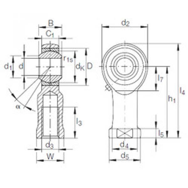 підшипник GIKFL 5 PB INA #1 image