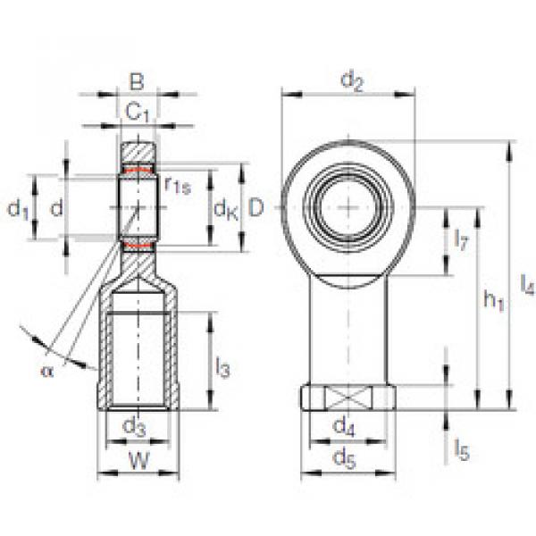 підшипник GIR 70 UK-2RS INA #1 image