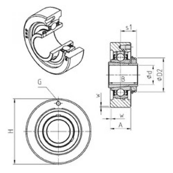 підшипник UKC215H SNR #1 image