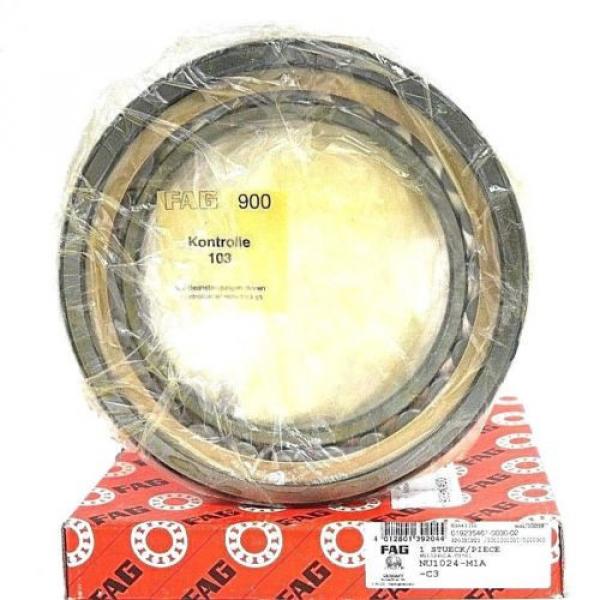 NIB FAG NU1024-M1A-C3 SINGLE ROW CYLINDRICAL ROLLER BEARING NU1024M1A.C3 #1 image