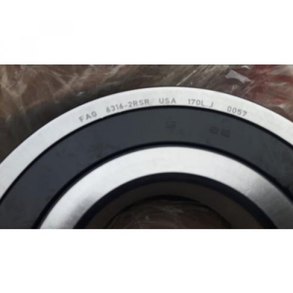 FAG -  6316-2RSR Deep Groove Ball Bearing - NEW - 170mm OD - 39mm #4 image