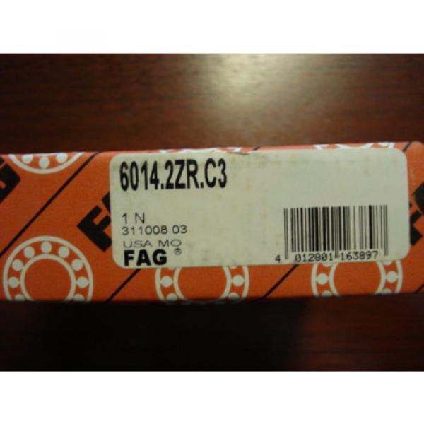 FAG Radial Ball Bearing, Shielded, 70mm x 110mm x 20mm, 6014.2ZR.C3, 5611eDB2 #5 image