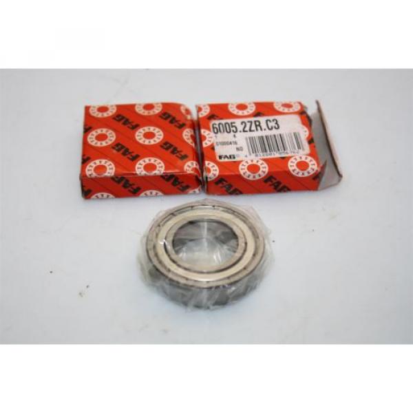 2x FAG 6005.2ZR.C3 Ball Bearing Annular Lager Diameter: 47mm x 25mm Thick: 12mm #1 image