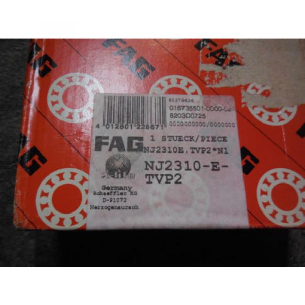 FAG NJ2310E.TVP2 Cylindrical Roller Bearing Removable Inner Ring One Direction #4 image