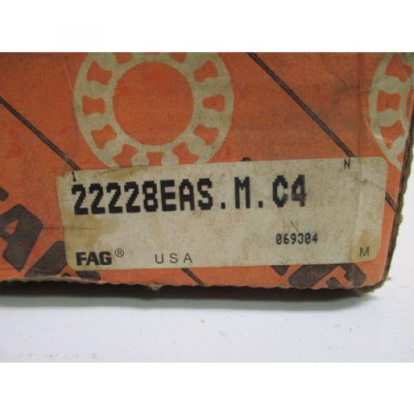 FAG 22228EAS-M-C4 SPHERICAL ROLLER BEARING MANUFACTURING CONSTRUCTION NEW #3 image