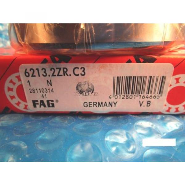 Fag 6213-2ZR C3, Single Row Ball Bearing(=2 SKF 2Z, NSK ZZ,NTN, Fafnir 213KDD) #2 image