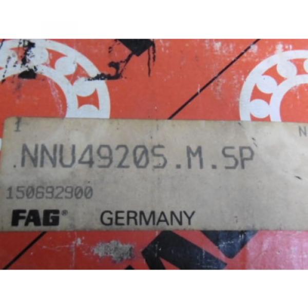 Fag NNU4920S.M.SP Cylindrical Roller Bearing Double Row ! NEW ! #5 image