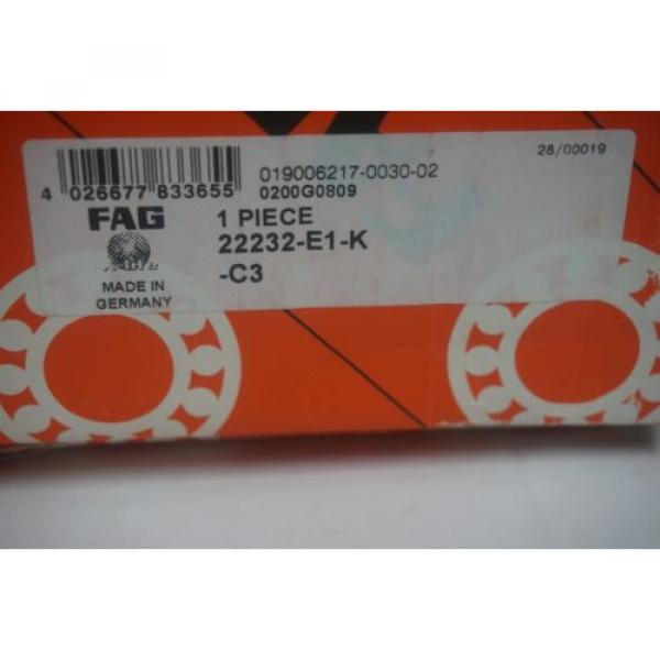 NEW FAG 22232-E1-K SPHERICAL BEARING 22232E1K #5 image