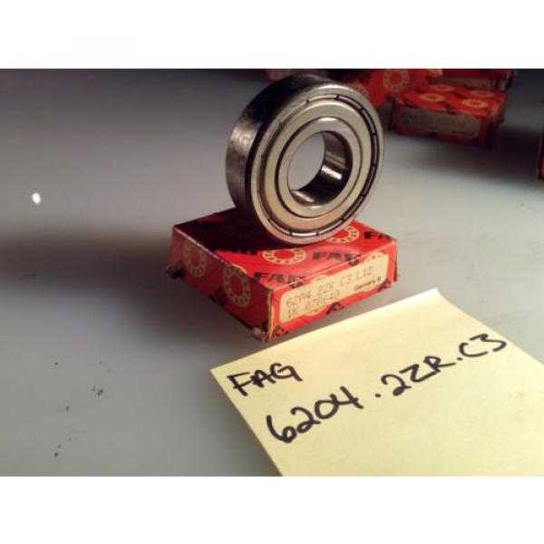 FAG 6204.2ZR.C3 Deep Groove Ball Bearing -2 metal shi #3 image