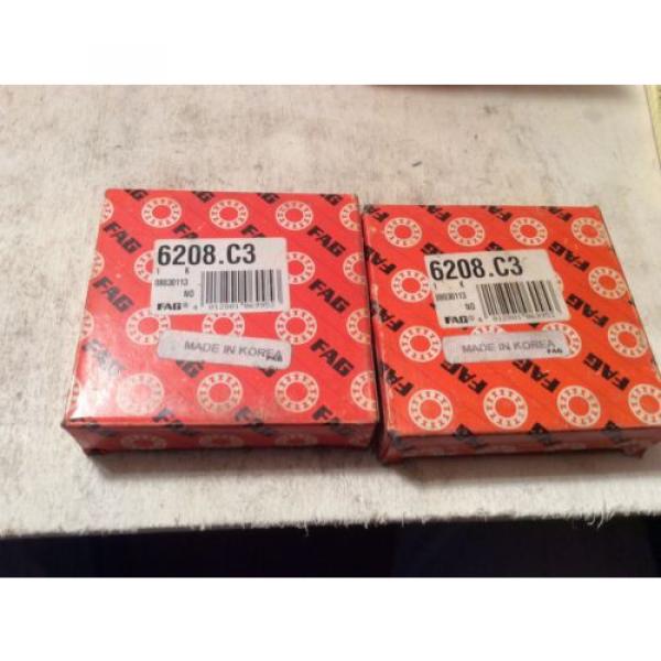 2-FAG /NTN JAPAN BEARING #6208.c3,30 day warranty, free shipping lower 48! #3 image