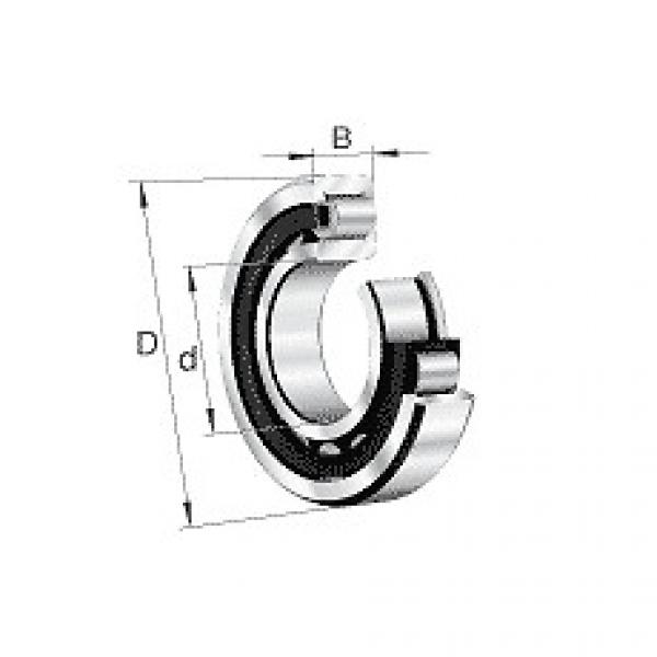 NJ320-E-M1A-C3 FAG Cylindrical roller bearing #5 image